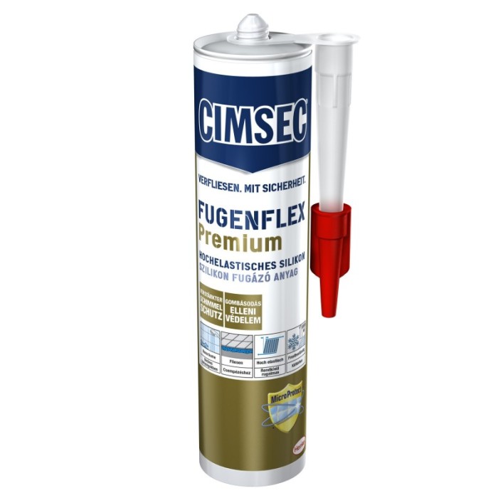 Cimsec Silikon-Fugenmasse Fugenflex Premium Lichtgrau 310ml 1389258